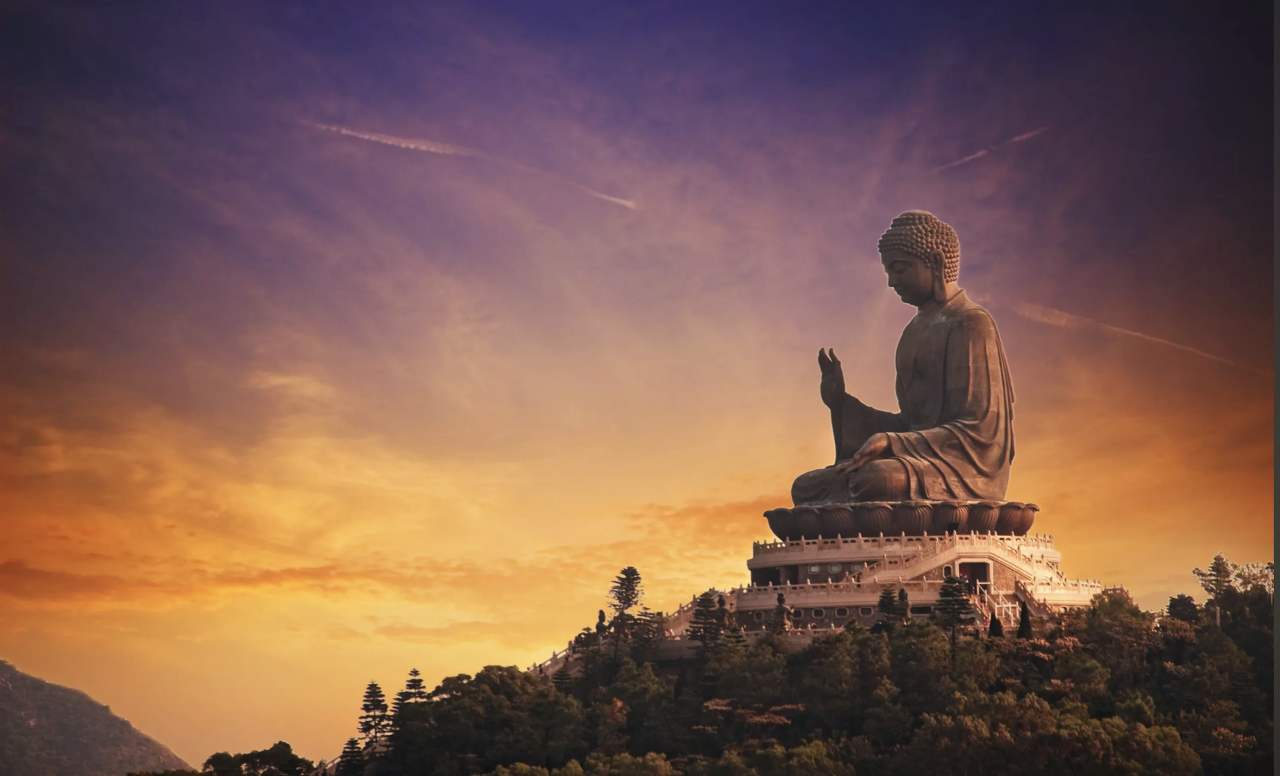 Kataka Stories Previous lives sunset Buddha Audra sculpture